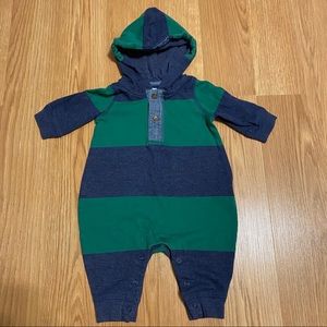 baby GAP Hooded Striped Bodysuit